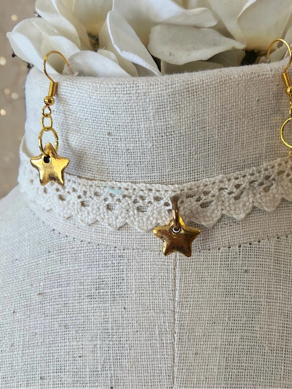 Vintage choker and earrings set